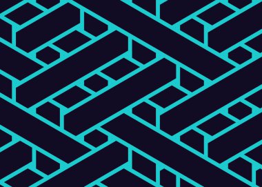 Renkli fayans, kusursuz rastgele dokuma çizgileri deseni, bağlantı sanatı arkaplan tasarımı illüstrasyonu  