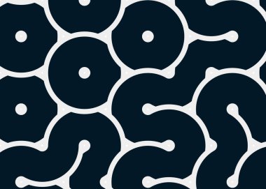 Renkli fayanslar, pürüzsüz rastgele birbirine bağlı dalgalı çizgiler deseni, bağlantı sanatı arkaplan tasarımı çizimi  