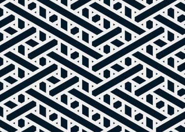 Renkli fayans, kusursuz rastgele dokuma çizgileri deseni, bağlantı sanatı arkaplan tasarımı illüstrasyonu  