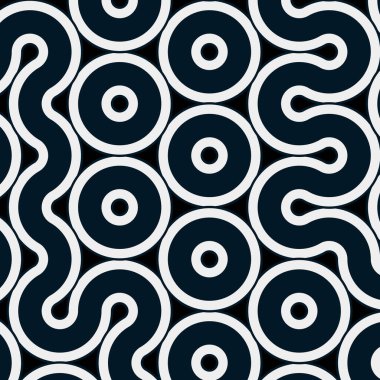 dalgalı ve eğri çizgileri olan renkli fayanslar, bağlantı sanatı arkaplan tasarımı illüstrasyonu 