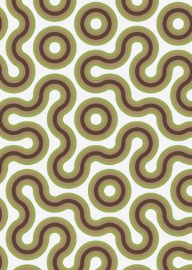 monokrom rastgele geçiş çizgileri üretken sanat tarzı renkli logo illüstrasyonu