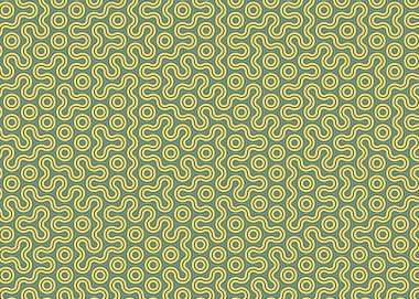 monokrom rastgele geçiş çizgileri üretken sanat tarzı renkli logo illüstrasyonu