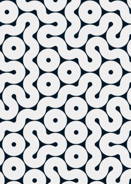 dalgalı ve eğri çizgileri olan renkli fayanslar, bağlantı sanatı arkaplan tasarımı illüstrasyonu 