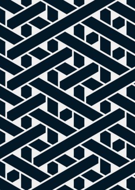 Renkli fayans, kusursuz rastgele dokuma çizgileri deseni, bağlantı sanatı arkaplan tasarımı illüstrasyonu  