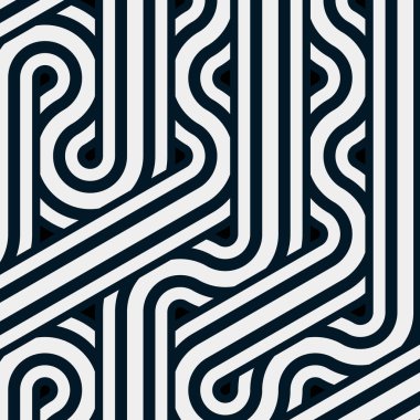 Renkli fayans, kusursuz rastgele dokuma çizgileri deseni, bağlantı sanatı arkaplan tasarımı illüstrasyonu  