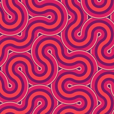 dalgalı ve eğri çizgileri olan renkli fayanslar, bağlantı sanatı arkaplan tasarımı illüstrasyonu  