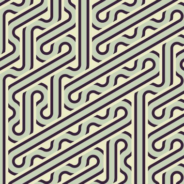 Renkli fayanslar, pürüzsüz rastgele birbirine bağlı dalgalı çizgiler deseni, bağlantı sanatı arkaplan tasarımı çizimi  