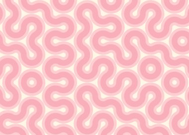 Renkli fayanslar, pürüzsüz rastgele birbirine bağlı dalgalı çizgiler deseni, bağlantı sanatı arkaplan tasarımı çizimi  