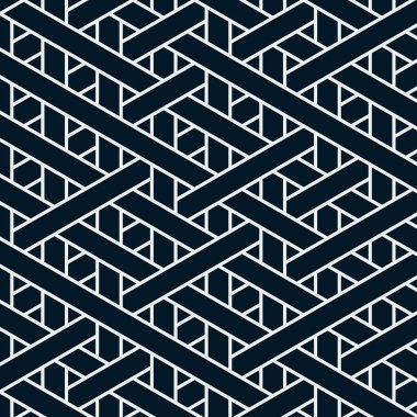 Renkli fayans, kusursuz rastgele dokuma çizgileri deseni, bağlantı sanatı arkaplan tasarımı illüstrasyonu  