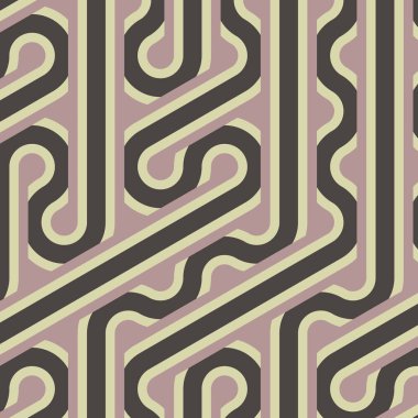 Renkli fayans, kusursuz rastgele dokuma çizgileri deseni, bağlantı sanatı arkaplan tasarımı illüstrasyonu  