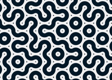 Renkli fayanslar, pürüzsüz rastgele birbirine bağlı dalgalı çizgiler deseni, bağlantı sanatı arkaplan tasarımı çizimi  