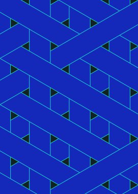 Renkli fayans, kusursuz rastgele dokuma çizgileri deseni, bağlantı sanatı arkaplan tasarımı illüstrasyonu  