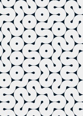 Renkli fayanslar, pürüzsüz rastgele birbirine bağlı dalgalı çizgiler deseni, bağlantı sanatı arkaplan tasarımı çizimi  