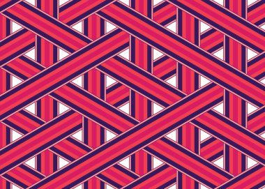 Renkli fayans, kusursuz rastgele dokuma çizgileri deseni, bağlantı sanatı arkaplan tasarımı illüstrasyonu  