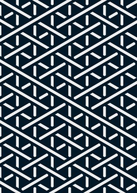 Renkli fayans, kusursuz rastgele dokuma çizgileri deseni, bağlantı sanatı arkaplan tasarımı illüstrasyonu  