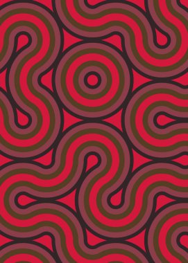 monokrom rastgele geçiş çizgileri üretken sanat tarzı renkli logo illüstrasyonu