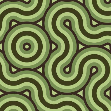 dalgalı ve eğri çizgileri olan renkli fayanslar, bağlantı sanatı arkaplan tasarımı illüstrasyonu  