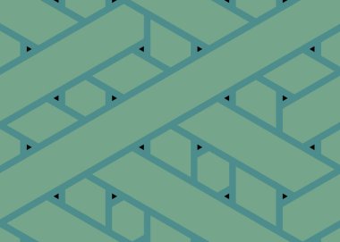 Renkli fayans, kusursuz rastgele dokuma çizgileri deseni, bağlantı sanatı arkaplan tasarımı illüstrasyonu  