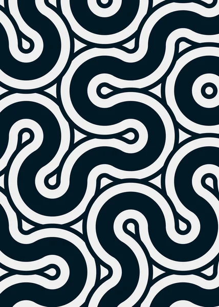 Renkli fayanslar, pürüzsüz rastgele birbirine bağlı dalgalı çizgiler deseni, bağlantı sanatı arkaplan tasarımı çizimi  