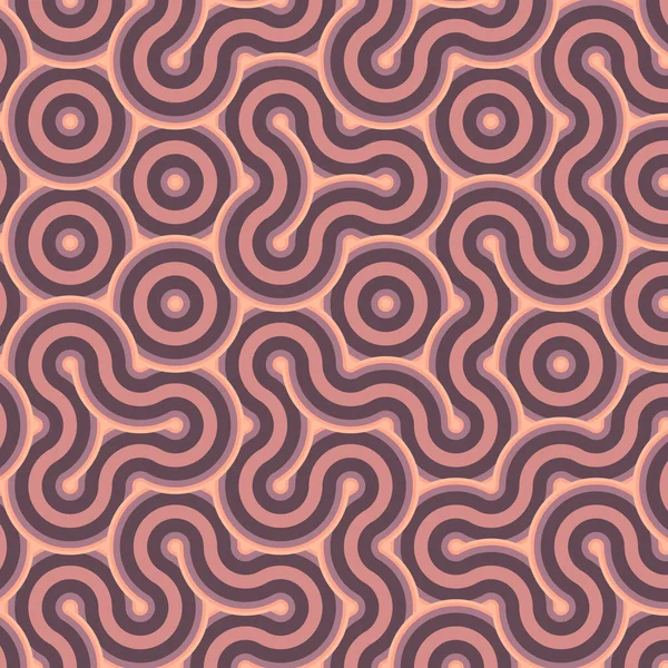 dalgalı ve eğri çizgileri olan renkli fayanslar, bağlantı sanatı arkaplan tasarımı illüstrasyonu 