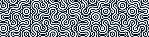 彩色瓷砖 带有波浪形和弯曲线条 连接艺术背景设计图解 — 图库矢量图片
