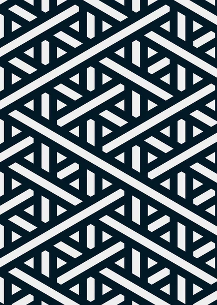 シームレスなランダムな織りラインパターンとカラフルなタイル 接続アートの背景デザインイラスト — ストックベクタ