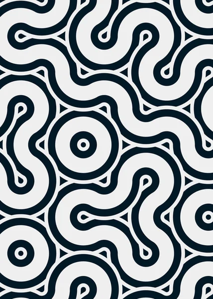 Renkli fayanslar, pürüzsüz rastgele birbirine bağlı dalgalı çizgiler deseni, bağlantı sanatı arkaplan tasarımı çizimi  