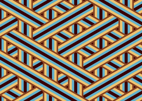 Renkli fayans, kusursuz rastgele dokuma çizgileri deseni, bağlantı sanatı arkaplan tasarımı illüstrasyonu  