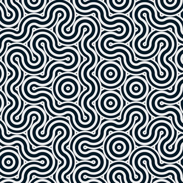 dalgalı ve eğri çizgileri olan renkli fayanslar, bağlantı sanatı arkaplan tasarımı illüstrasyonu 