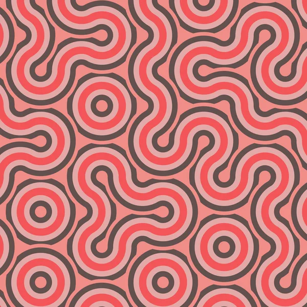 dalgalı ve eğri çizgileri olan renkli fayanslar, bağlantı sanatı arkaplan tasarımı illüstrasyonu 