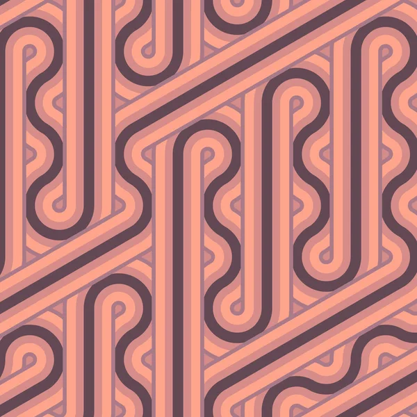 Renkli fayanslar, pürüzsüz rastgele birbirine bağlı dalgalı çizgiler deseni, bağlantı sanatı arkaplan tasarımı çizimi  