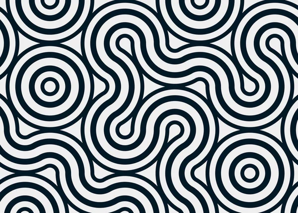 Renkli fayanslar, pürüzsüz rastgele birbirine bağlı dalgalı çizgiler deseni, bağlantı sanatı arkaplan tasarımı çizimi  