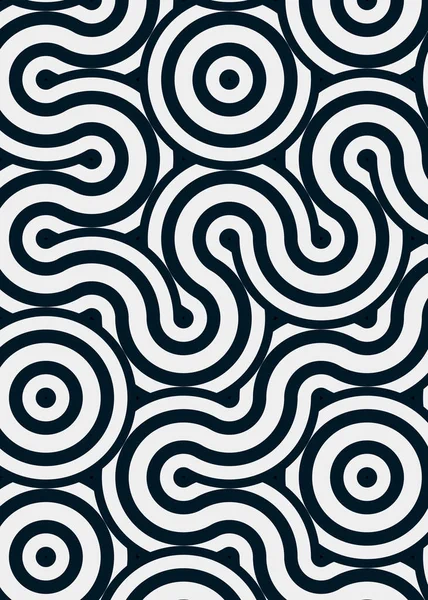 Renkli fayanslar, pürüzsüz rastgele birbirine bağlı dalgalı çizgiler deseni, bağlantı sanatı arkaplan tasarımı çizimi  