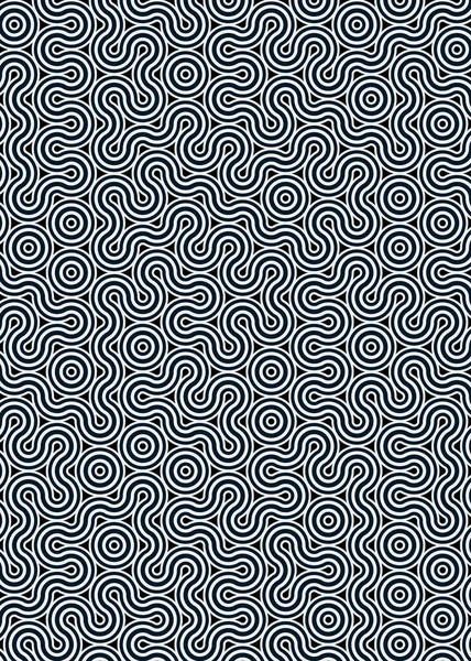 Renkli fayanslar, pürüzsüz rastgele birbirine bağlı dalgalı çizgiler deseni, bağlantı sanatı arkaplan tasarımı çizimi  