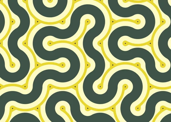 Renkli fayanslar, pürüzsüz rastgele birbirine bağlı dalgalı çizgiler deseni, bağlantı sanatı arkaplan tasarımı çizimi  