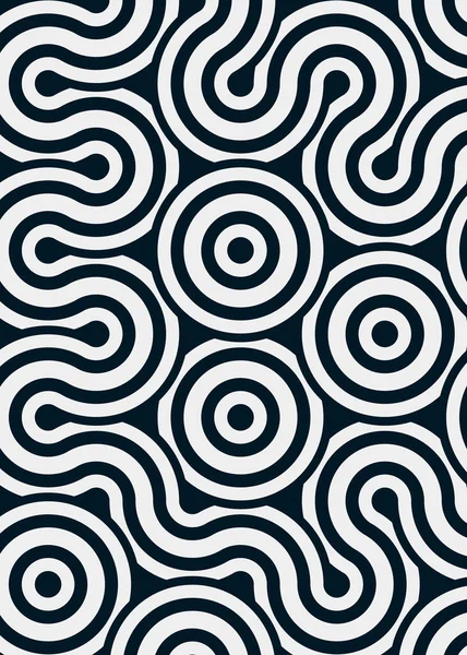 Renkli fayanslar, pürüzsüz rastgele birbirine bağlı dalgalı çizgiler deseni, bağlantı sanatı arkaplan tasarımı çizimi  