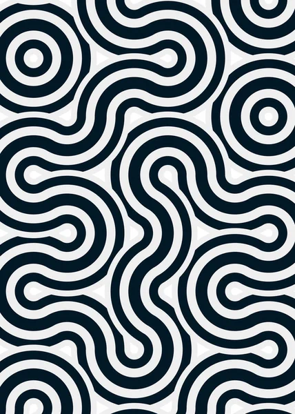 Renkli fayanslar, pürüzsüz rastgele birbirine bağlı dalgalı çizgiler deseni, bağlantı sanatı arkaplan tasarımı çizimi  