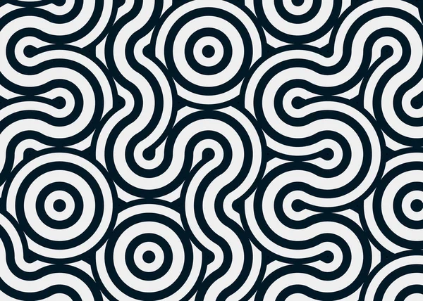 Renkli fayanslar, pürüzsüz rastgele birbirine bağlı dalgalı çizgiler deseni, bağlantı sanatı arkaplan tasarımı çizimi  