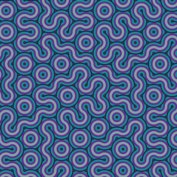 dalgalı ve eğri çizgileri olan renkli fayanslar, bağlantı sanatı arkaplan tasarımı illüstrasyonu 