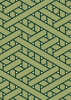 Renkli fayans, kusursuz rastgele dokuma çizgileri deseni, bağlantı sanatı arkaplan tasarımı illüstrasyonu  