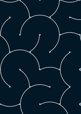 dalgalı ve eğri çizgileri olan renkli fayanslar, bağlantı sanatı arkaplan tasarımı illüstrasyonu 