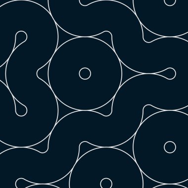 Renkli fayanslar, pürüzsüz rastgele birbirine bağlı dalgalı çizgiler deseni, bağlantı sanatı arkaplan tasarımı çizimi  