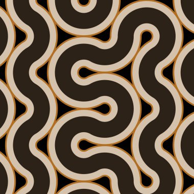 dalgalı ve eğri çizgileri olan renkli fayanslar, bağlantı sanatı arkaplan tasarımı illüstrasyonu  