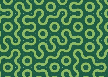 monokrom rastgele geçiş çizgileri üretken sanat tarzı renkli logo illüstrasyonu