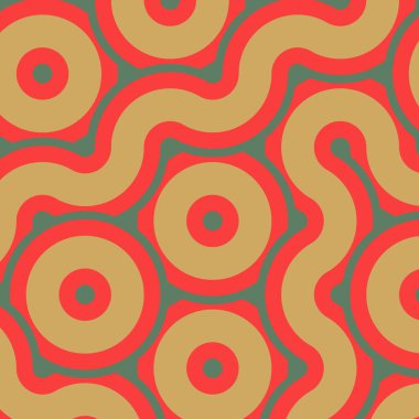 dalgalı ve eğri çizgileri olan renkli fayanslar, bağlantı sanatı arkaplan tasarımı illüstrasyonu  