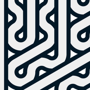 Renkli fayanslar, pürüzsüz rastgele birbirine bağlı dalgalı çizgiler deseni, bağlantı sanatı arkaplan tasarımı çizimi  