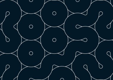 Renkli fayanslar, pürüzsüz rastgele birbirine bağlı dalgalı çizgiler deseni, bağlantı sanatı arkaplan tasarımı çizimi  