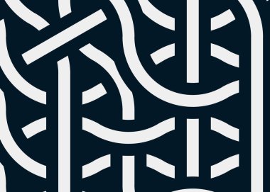 Renkli fayanslar, pürüzsüz rastgele birbirine bağlı dalgalı çizgiler deseni, bağlantı sanatı arkaplan tasarımı çizimi  