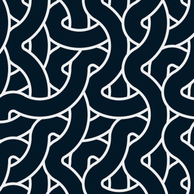 Renkli fayanslar, pürüzsüz rastgele birbirine bağlı dalgalı çizgiler deseni, bağlantı sanatı arkaplan tasarımı çizimi  