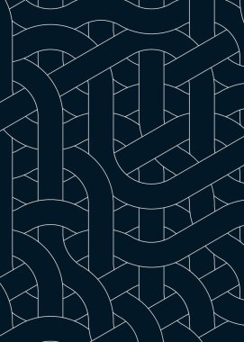 Renkli fayanslar, pürüzsüz rastgele birbirine bağlı dalgalı çizgiler deseni, bağlantı sanatı arkaplan tasarımı çizimi  